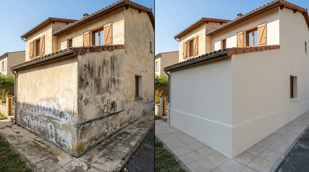 Résultat ravalement de façade à Bordeaux — Ravalement Bordeaux